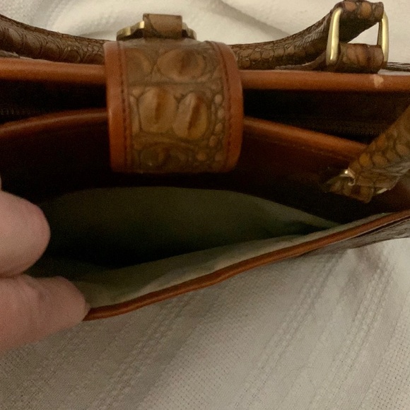 RARE Brahmin Vintage Handmade Brûlée Tuscan Satchel+Wallet Set w/Dust Bag - Picture 9 of 16